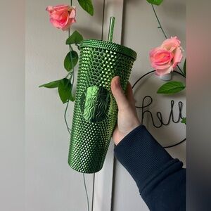 Starbucks Green Studded Tumbler